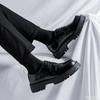 Модные мужские повседневные кожаные туфли на высокой подошве для мужчин в стиле японского стиля Harajuku в корейском стиле, деловые, свадебные, кожаные туфли