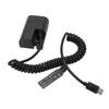 Type C LPE6 Full Decoded Dummy Battery DC Coupler Power Adapter for 5D4 6D2 7D Camera