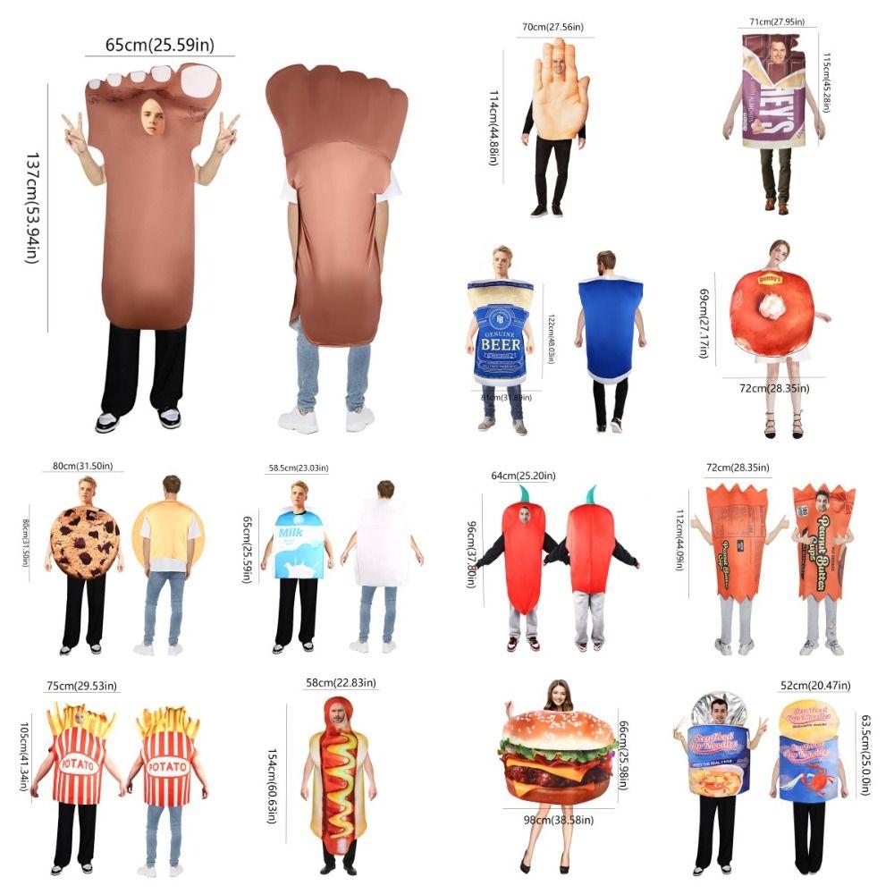 Еда Шоколад Печенье Костюм Молоко Костюм для Выступлений Забавный Детский Косплей Костюм Фото Профи