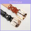 Women Fashion Pu Leather Belt With Pin Buckle For Casual Wear And Pants