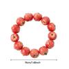 Y2K 3D Fruit Resin Fruit Bracelet Elastic Rope Apple Mangosteen Peach Fruit Beaded Bracelet Multi-color Cartoon Bracelet Summer