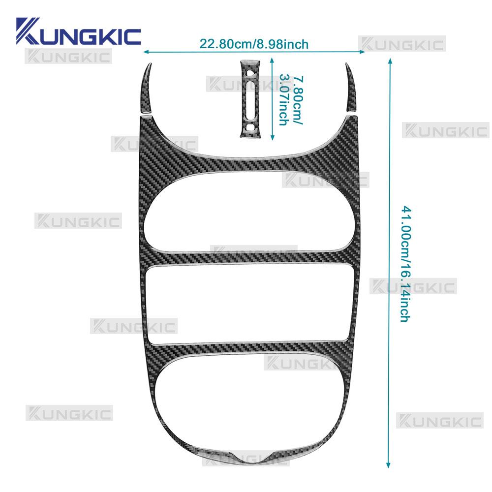 Real Soft Carbon Fiber Trim For Peugeot 206 2001 2002 2003 2004 2005 2006 2007 2008 2009 2010 Car AC Central Control Air Outlet