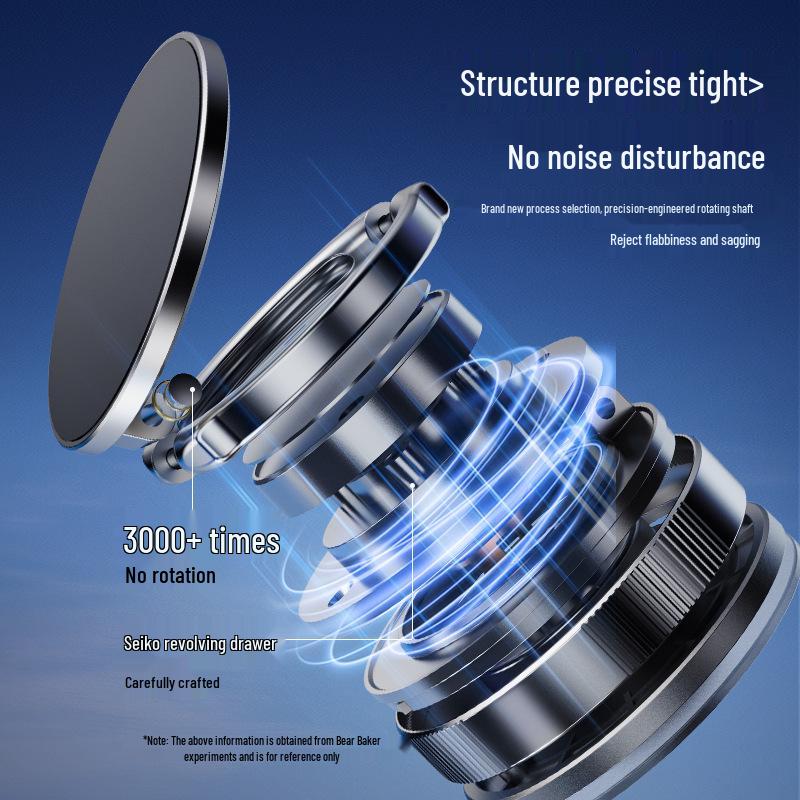 Multifunctional Foldable Rotatable Vacuum Magnetic Phone Holder with Adjustable Height and Portable Mini Suction Cup