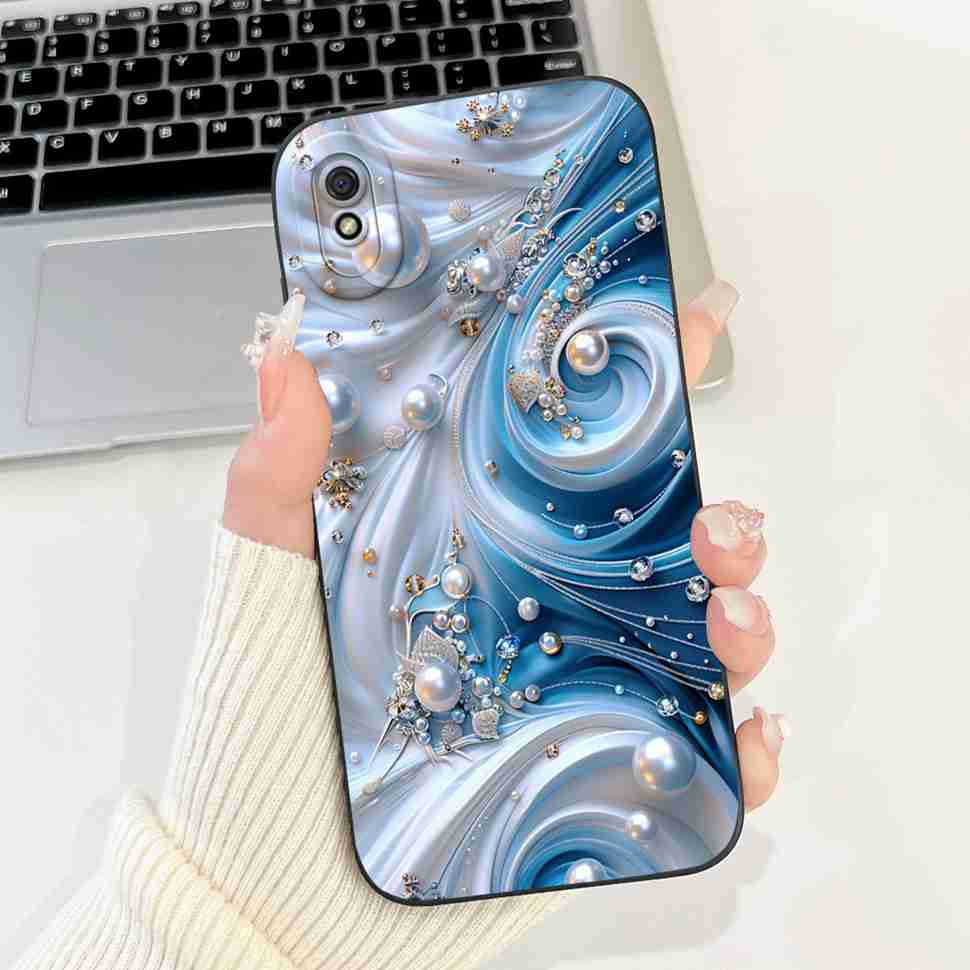 New For Redmi 9A M2006C3LG Case Fashion Girl Bow Rose Soft Silicone Cover For Xiaomi Redmi 9AT 9 A 6.53" Shockproof Phone Casing