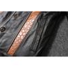 Китайский размер Classic 507 Мужская кожаная куртка из натуральной коровьей кожи Vintage Slim Short Весна Осень