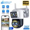 YOOSEE Ai APP Камера безопасности Wi-Fi PTZ Беспроводная наружная CCTV камера HD 15 МП 10-кратный ЗУМ Автоматическое слежение Двусторонняя связь Цветное ночное видение