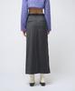 320SHOWROOM 1Cargo Pocket Long Skirt Charcoal