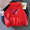 Colored Heart Butterfly Print, Printed Women'S Hoodie Fall Loose Casual Pocket Fleece Pullover