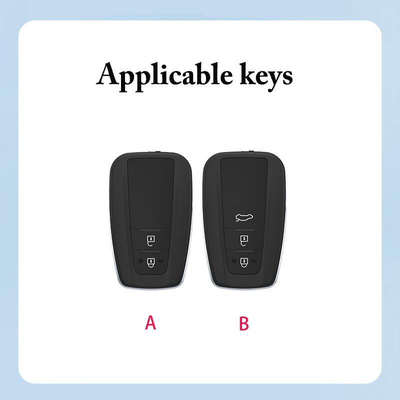 New Car Key Cover For Toyota Corolla Rav4 Camry 70 CHR Prado 150 Highlander Key Case Holder Accessories Fob 2 3 Buttons