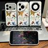 Подставка для телефона 'Цветок бабочки' подходит для iPhone 17/iPhone 15/16 Pro Max Huawei Pura80 Матовый серебристый