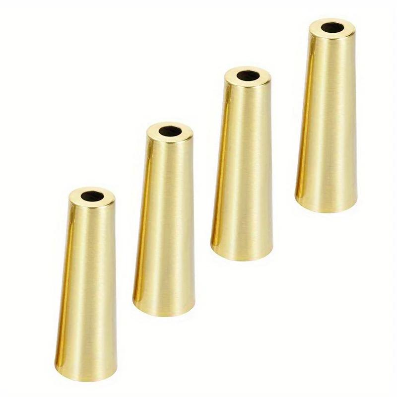 4pcs 100mm Furniture Cylinder/Conical Iron Foot Cover Copper Tip Table Chair Cap Protector Bottom Safety Mat Iron Foot Cover