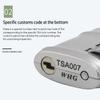 Portable TSA Customs Lock Padlock with Steel Cable Customs Code Lock Smart Combination Lock