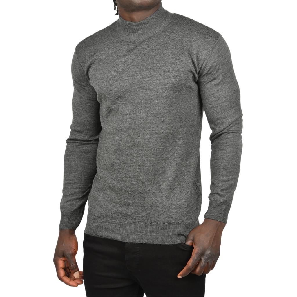 DeepSEA Полуводолазка с зигзагообразным узором и тонким трикотажным воротником 2505496