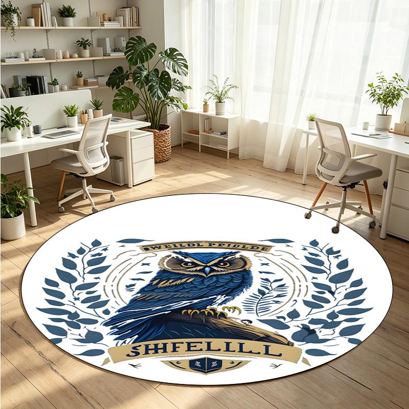 Sheffield Wednesday Printed Round Crystal Velvet Rug Soft Non Slip Floor Carpet For Bedroom Holiday Gift