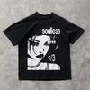 New 2026 Punk Aesthetics Graphic Print Cotton T-shirt Rock Goth Tee Fashion Hip Hop Tee 2000S Retro Streetwear Clothes EMO