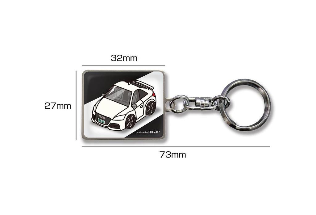 Custom Keychain Honda Civic Type R FD2 Black Car Light Blue [MKJP] Base Color