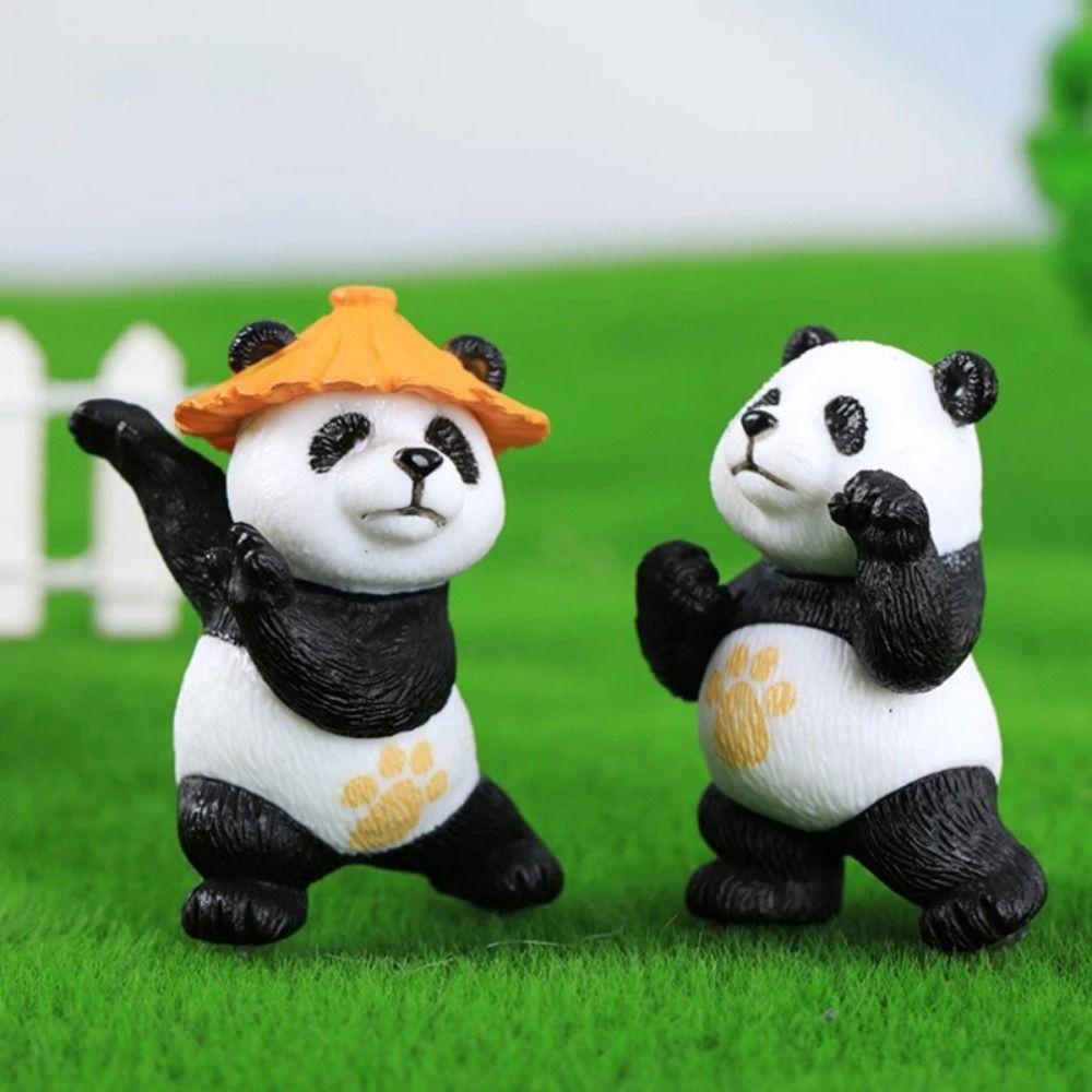 Милый мультфильм Мини Панда Украшение для автомобиля Маленькое украшение для интерьера автомобиля Украшения для офисного стола