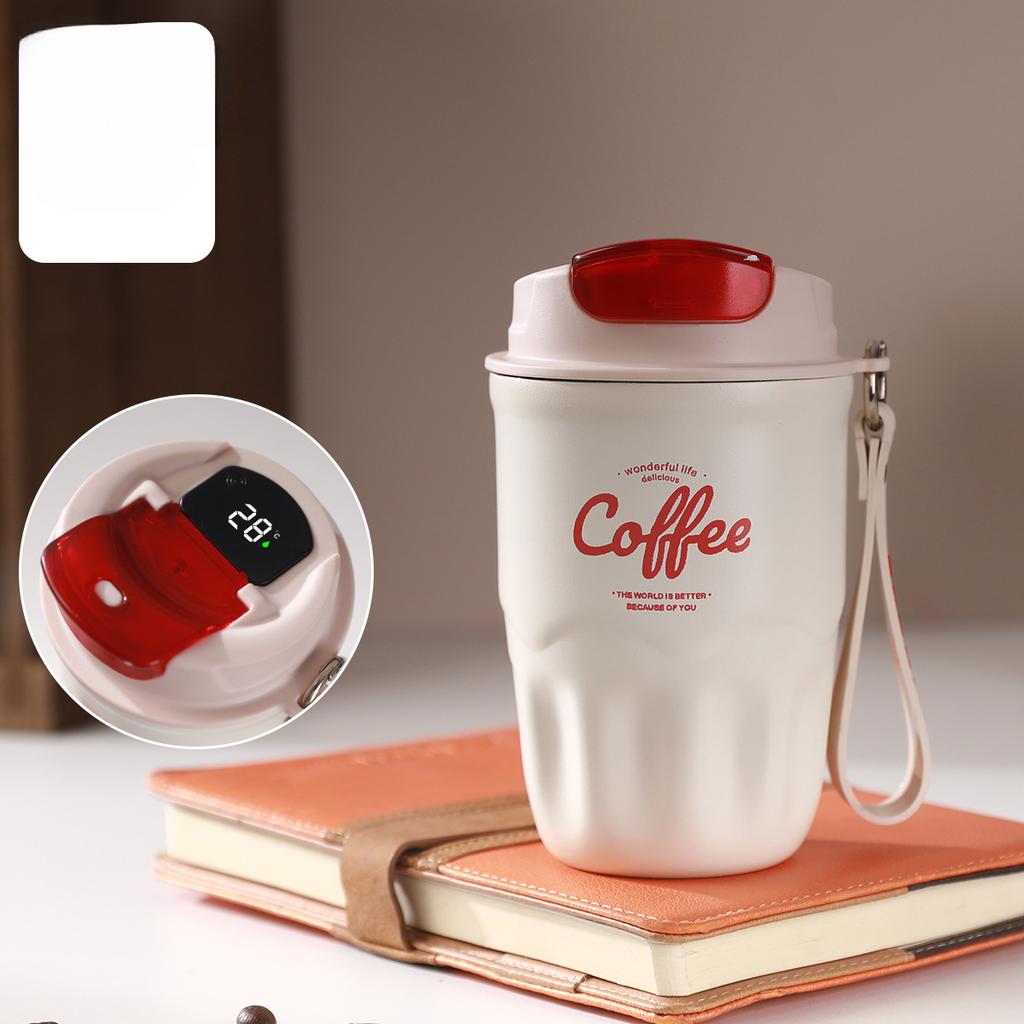 Интеллектуальная рука для измерения температуры для повышения ценности кружки Кофейная чашка из нержавеющей стали 316 Бытовая термостойкая портативная чашка для воды