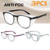 3PCS Multi-coloured PC Anti-flecking Pollen Goggles Men's and Women's Sunglasses Anti-blue Light Radiation Glasses