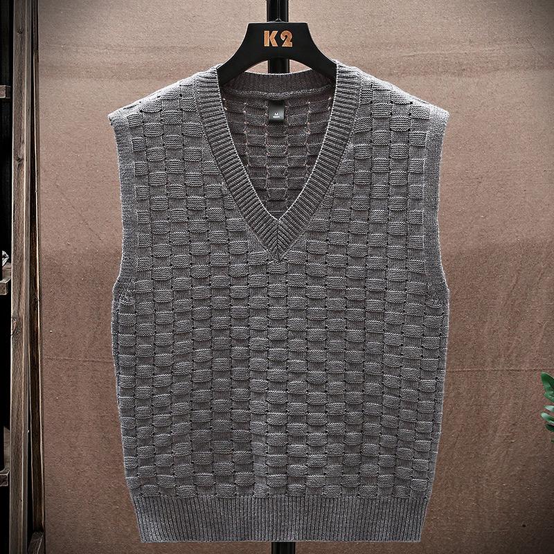 Свитер Майка Мужской жилет Подкладка Свитер без рукавов с v-образным вырезом Свитер Пара теплый жилет 15 различных форм цветов в разных цветах