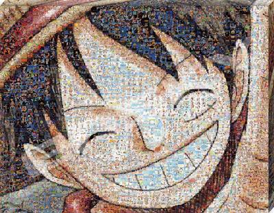 Ensky ONE PIECE Мозаичное искусство [Луффи] 23,7 x 30,7 x 2,1 см Пазл на артборде, 366 деталей, ATB-69