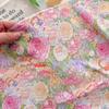 100% хлопок, корейская ткань с цветочным принтом и цифровой печатью для детской и родительско-детской одежды, сумок и аксессуаров для самостоятельного изготовления