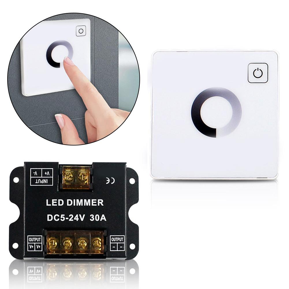 Контроллер DC 5V-24V Контроллер LED для событийного освещения Широкая совместимость для светодиодных светильников Емкостный сенсорный экран