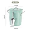 Table Vintage Iron Ice Bucket with Lid and Shovel Insulated Ice Bucket for Champagne Wine Beer Drinks Party Barware
