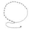 European & American Rhinestone-Embellished Adjustable Waist Chain - Versatile Metal Belt for Dresses