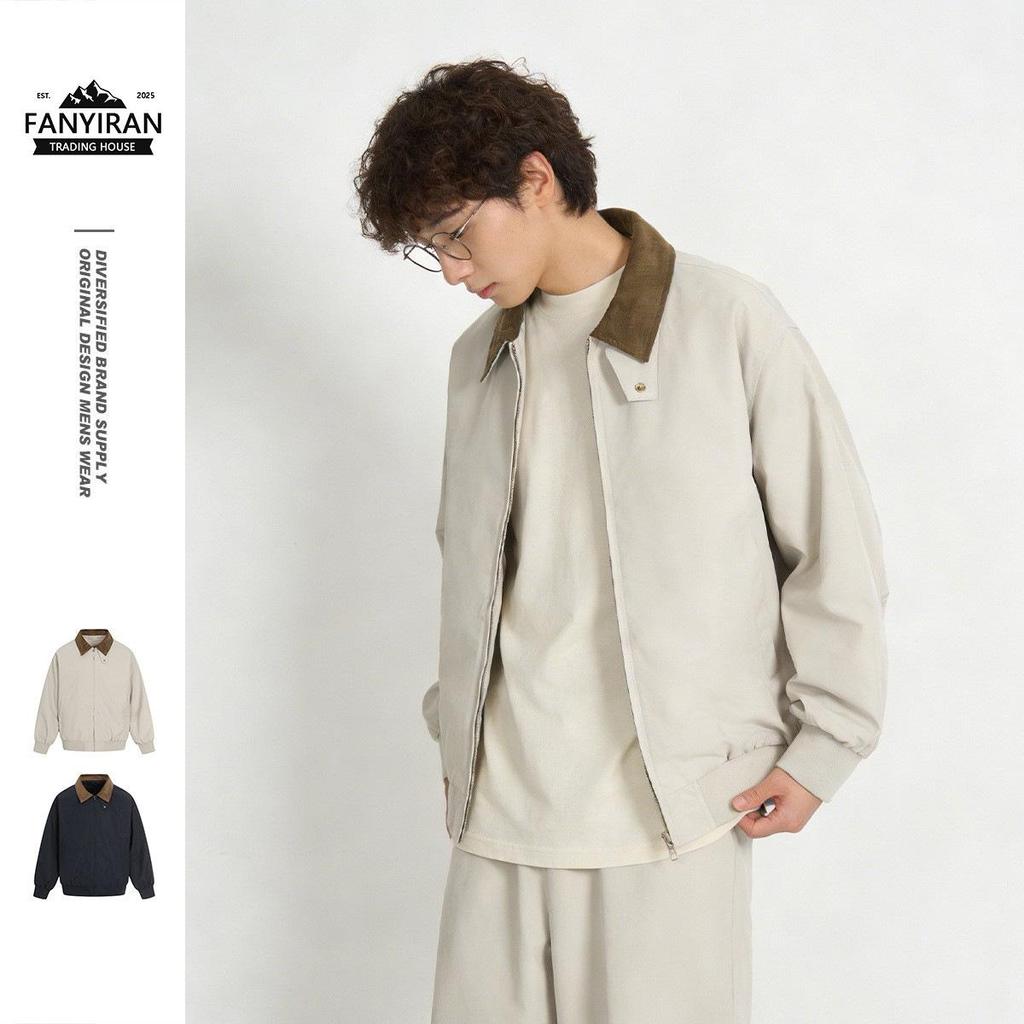 NEOISM Men's Casual Color Block Harrington Jacket WT26013