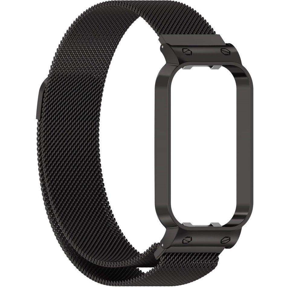Milanese Bracelet for Xiaomi Redmi Smart Band 2 / Xiaomi Smart Mi Band 8 Active, Black