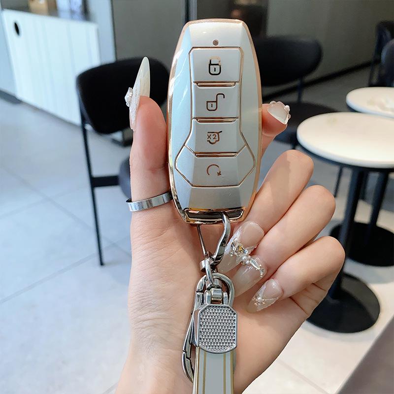 Чехол для ключа автомобиля BYD из ТПУ для моделей Tang DM, Song Pro, Song Max, Dolphin, E2/E3.