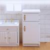 Doll Houses Freezer 1:12 Wooden Dollhouse Miniature White Refrigerator Fridge