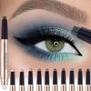 18-цветный перламутровый карандаш для теней для век Easy To Color Eye Shadow Stick с губчатой головкой, металлический мерцающий матовый кремовый карандаш для теней для век Макияж глаз