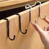 Practical S-shaped Hanger Hook Reliable Good Loading Stainless Steel Door Hook for Home