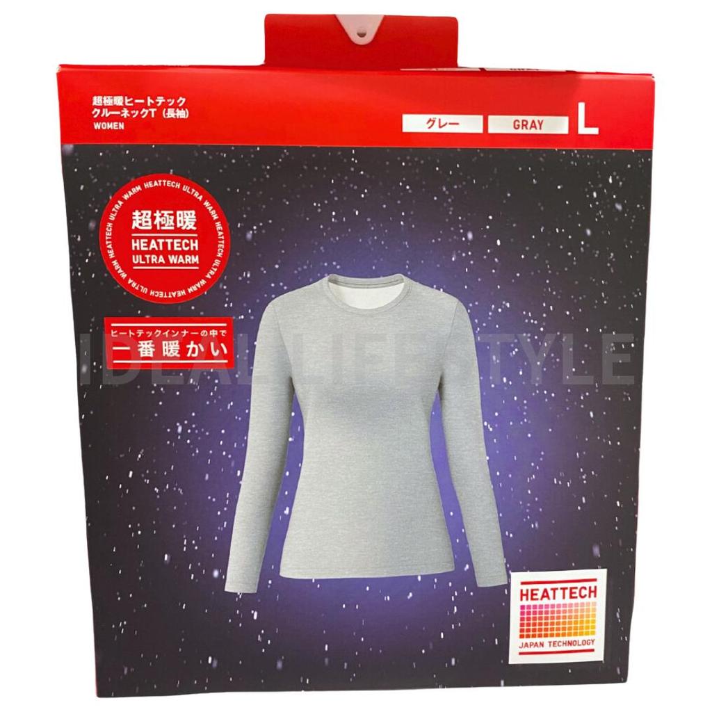Uniqlo HEATTECH Ultra Warm Crew Neck Long-Sleeve T-Shirt S-3XL Women 481217 NWT