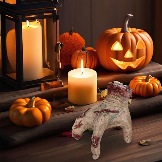 Halloween Animatronic Crawling Hand Sound/Touch Activated Self-Walking Zombie Hand with Sound Creepy Severed Hand Prop for Haunted House Decor