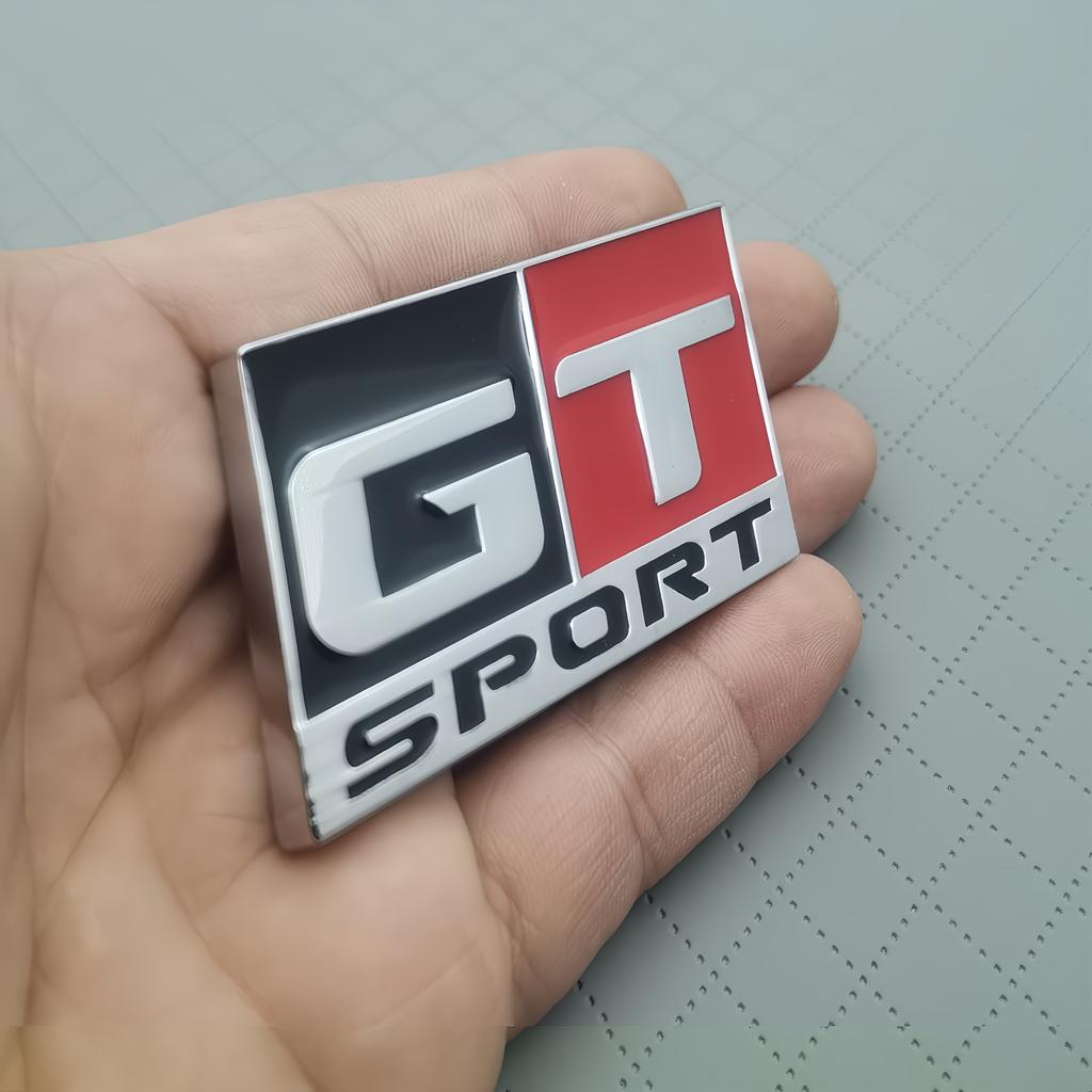 1 шт. 3D Металлическая наклейка-логотип GT SPORT на крыло автомобиля, наклейка-эмблема на задний багажник автомобиля, аксессуары для стайлинга кузова автомобиля, универсальная посадка