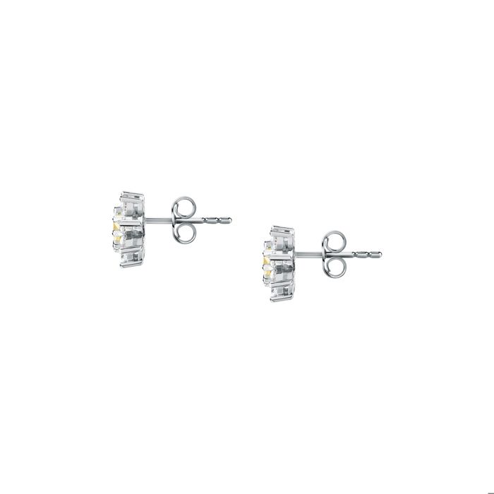 Boucles d'oreilles en argent 925/1000 recyclé et zircon - SAIW188