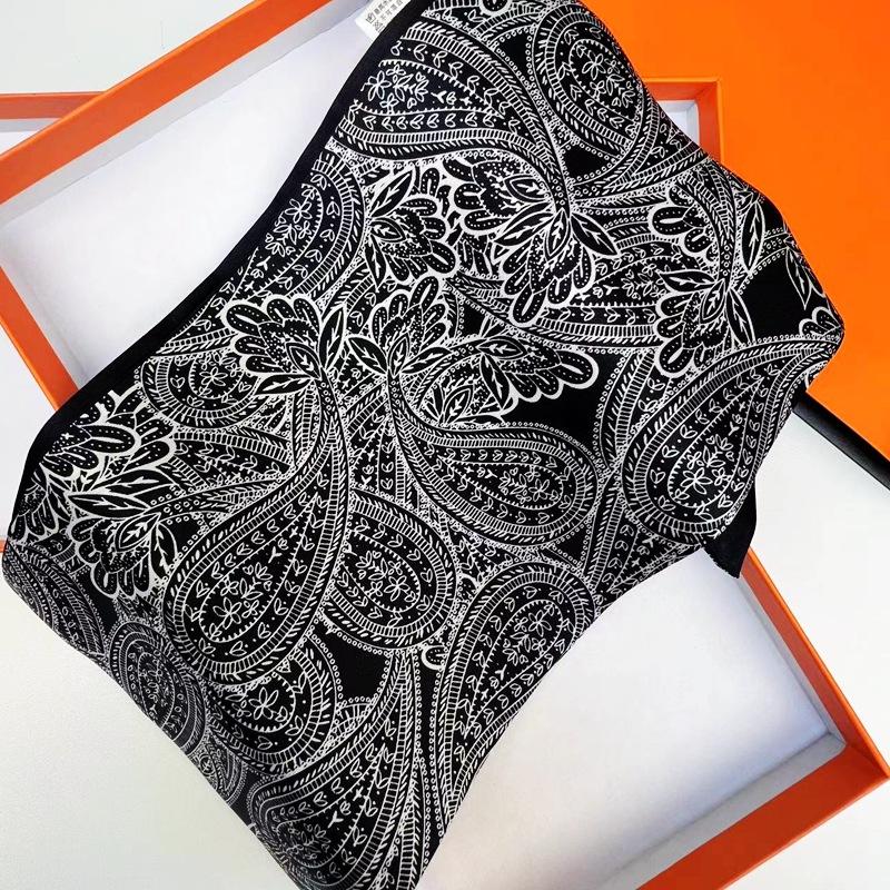 Available In All Seasons, French Double-Layer Silk Strip Scarf, Elegant Temperament, Gift-Giving Mulberry Silk Silk Scarf, Scarf For Women