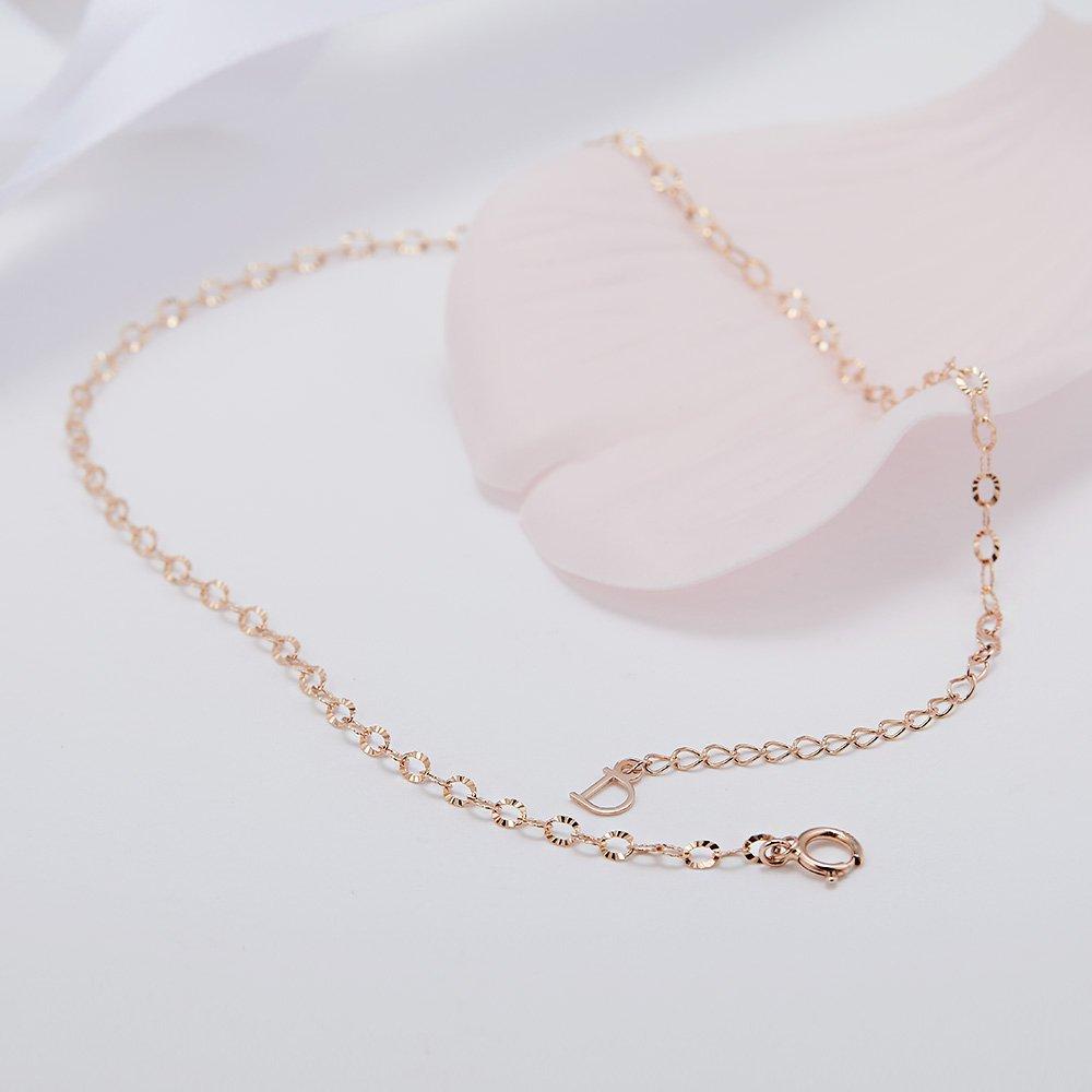 [Dorocy] 14K Sparkling O-Ring Chain Anklet