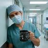 Personalized Medical Themed Mug ER Jack First Response 3D Medical Tools Mug Black Ceramic Coffee Cup for Doctors Nurses Practical