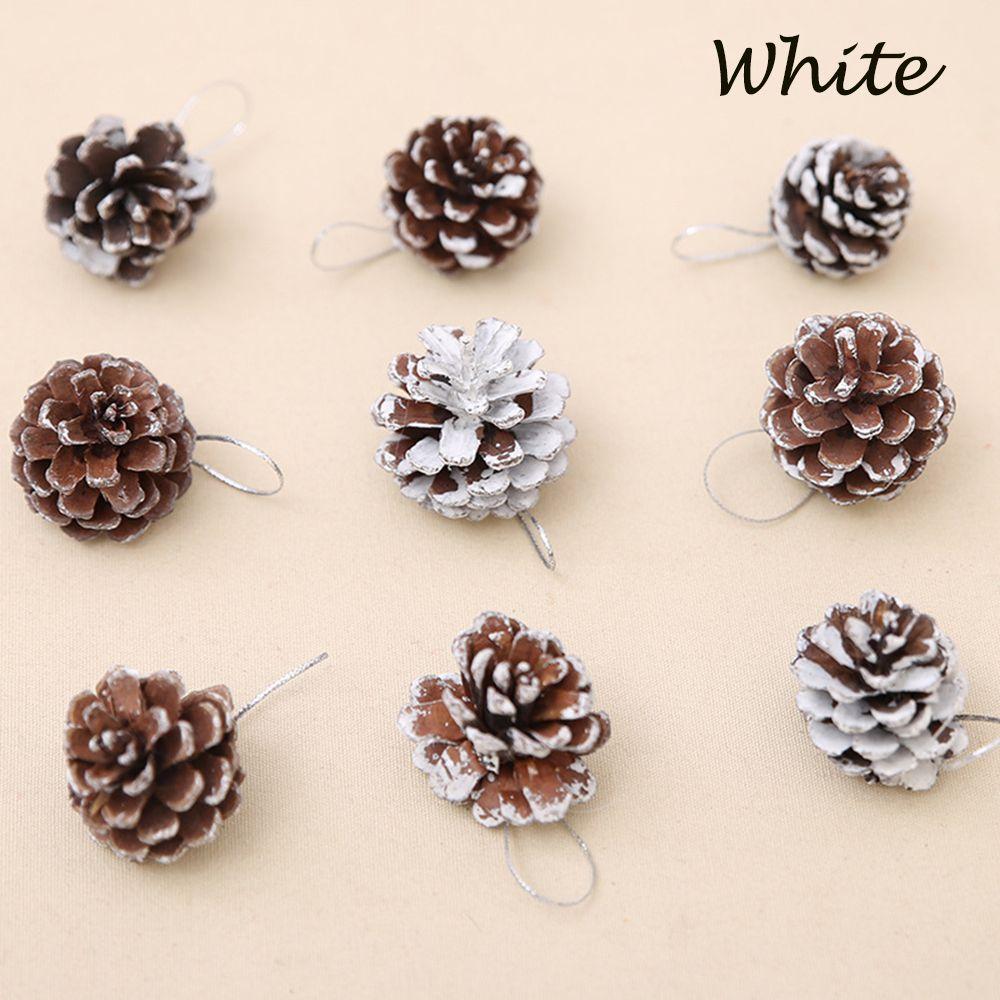 9Pcs/set Home Supplies Party Hanging Ball Christmas Tree Ornament Pinecone Pine Nuts