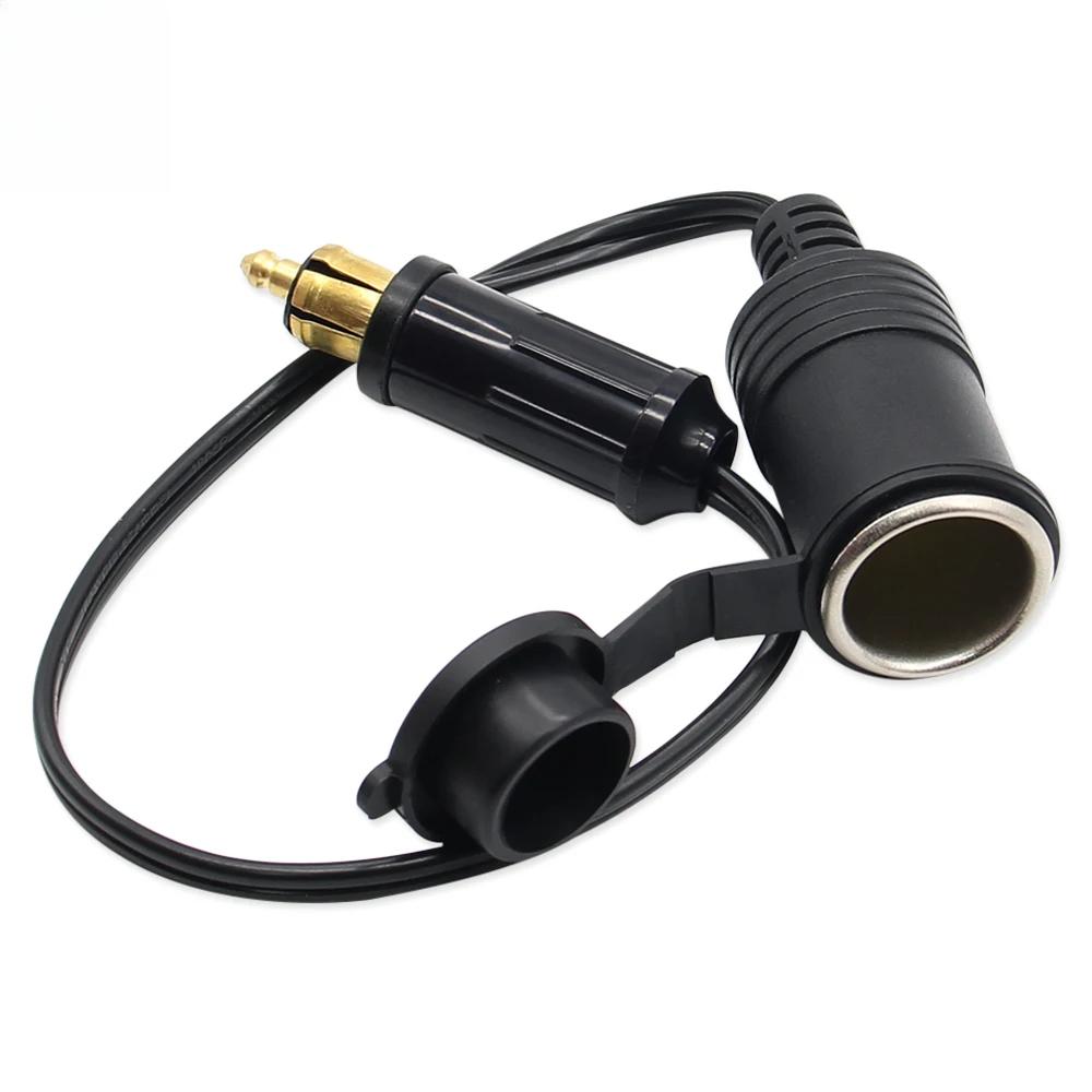 DC 12V 24V EU вилка для BMW DIN Hella мотоцикл зарядное устройство розетка конвертер в автомобильный адаптер кабель питания