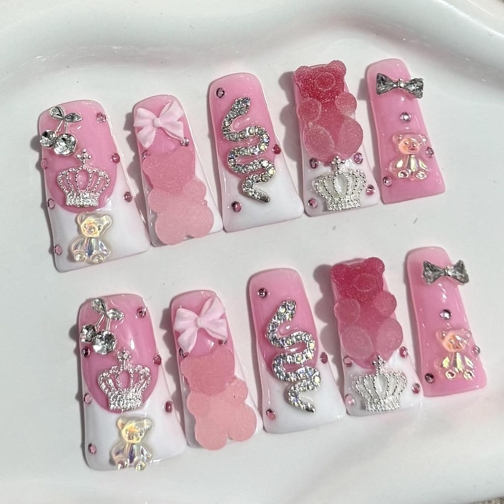 Европейские и американские Хиты продаж Ручная работа Длинный Утиный клюв Медведь Аврора Сплав Гвоздь для ногтей