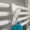 10pcs High Quality Hanger For Heated Towel Radiator Rail Bath Hook Holder Clothes Hanger Percha Plegable Scarf Hanger White WBL