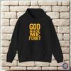 hoodie-Casual Pullover Sweatshirt God Made Me Funky