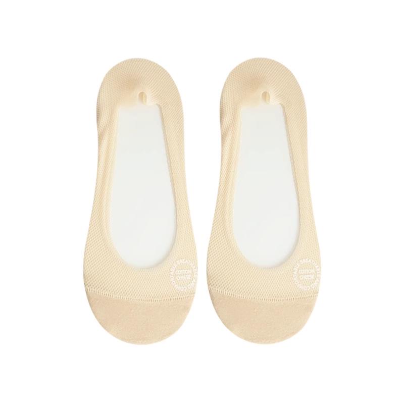 Ice Silk Women's Non-Slip No Show Boat Socks - Thin Summer Cotton Sole, Low Cut & Invisible