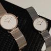 CALVIN KLEIN Eternal Series Watch Quartz Movement Stainless Steel Strap White Dial Women's Watch Available Gift Box Simple Steel Chain 25200157