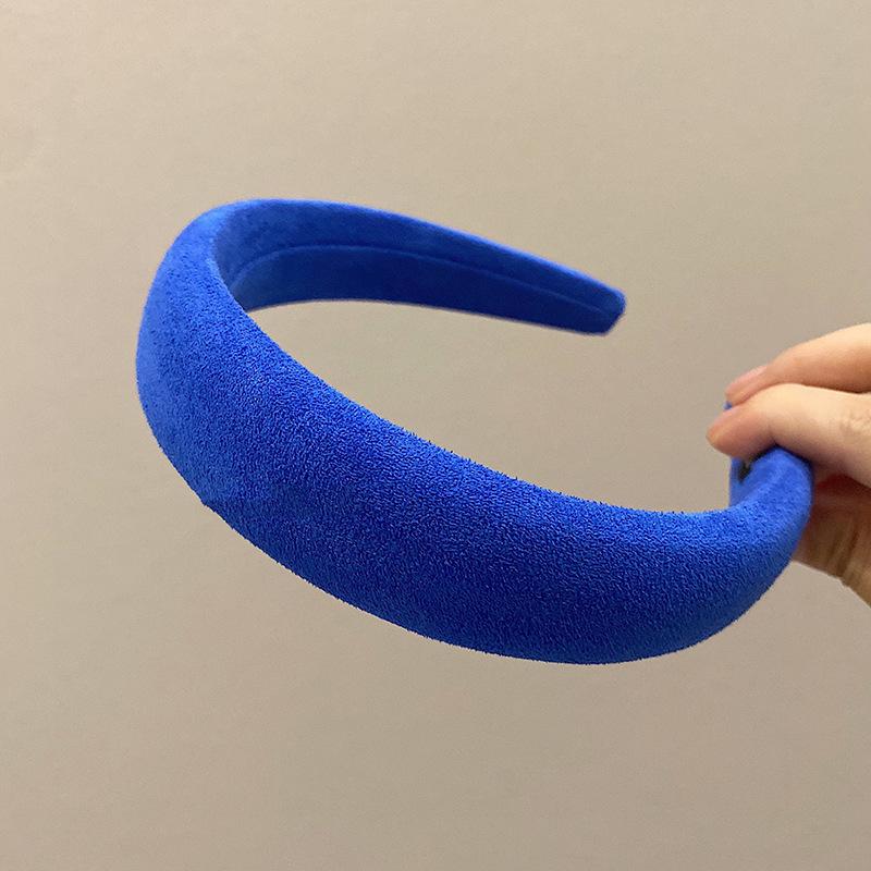 Разноцветная повязка на голову из плюшевой губки Dongdaemun: Универсальная широкая шпилька для девочек